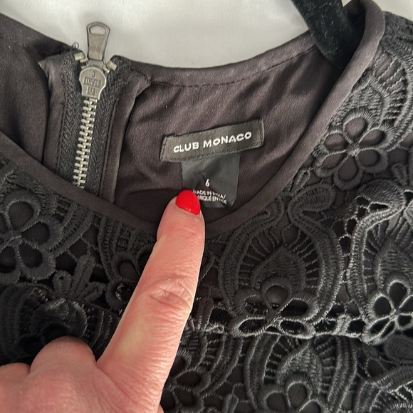 Gorgeous club Monaco lined lace dress - Picture 4 of 4